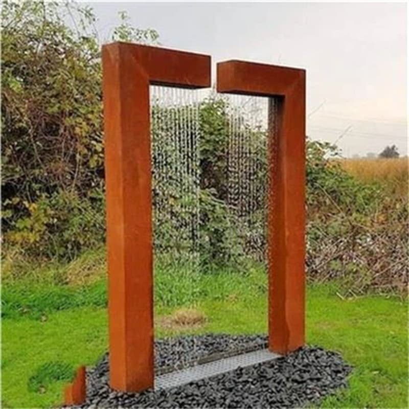 <h3>Corten Steel Pool Fountains and Waterfall for Garden - China </h3>

